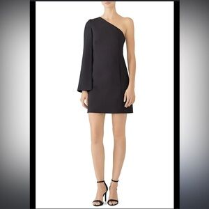 KAUFMAN FRANCO- Onyx One Sleeve Dress. Size 12.  GUC.